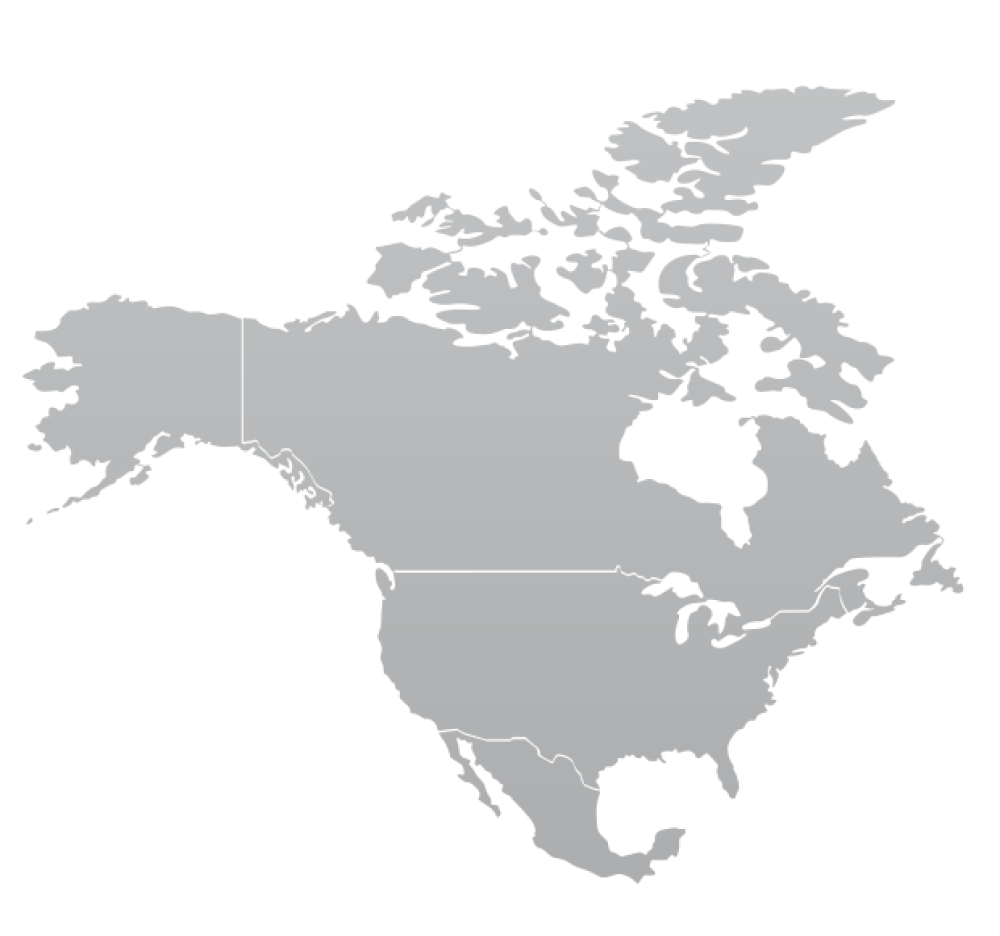 carte amerique du nord