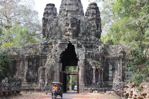 view of a smaller temple